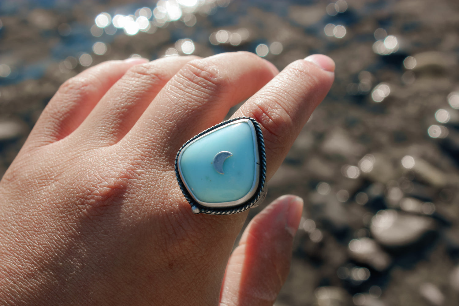 Size 8.75 Misty Moon Ring