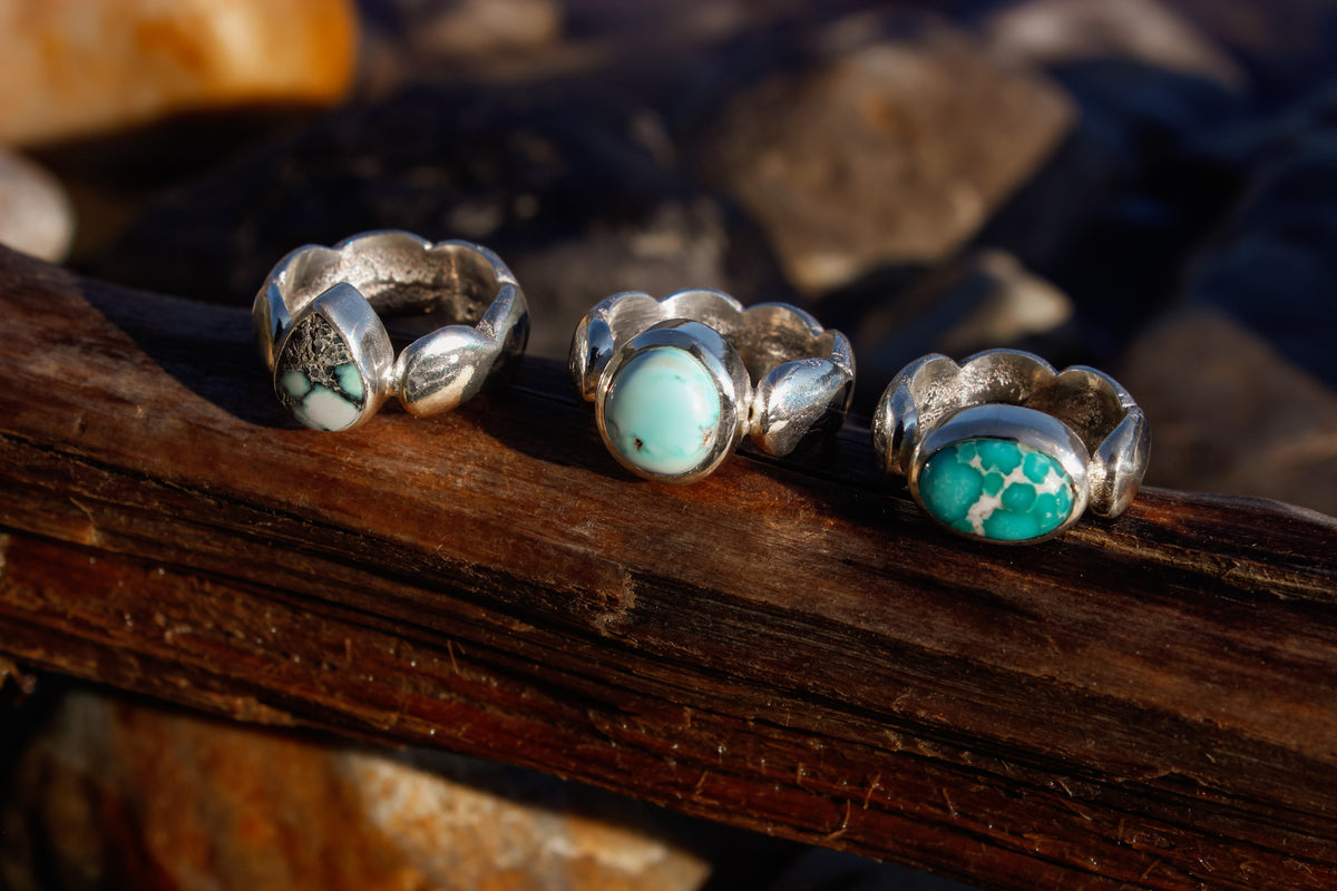 Size 9.5 Lone Mountain Turquoise Cloud Ring
