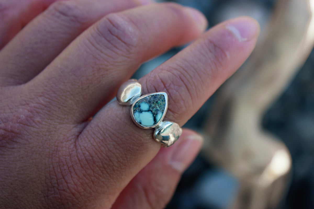 Size 8.75-9 Calypso Variscite Cloud Ring