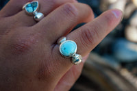 Size 9.5 Lone Mountain Turquoise Cloud Ring
