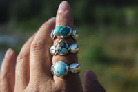Size 9.5 Lone Mountain Turquoise Cloud Ring