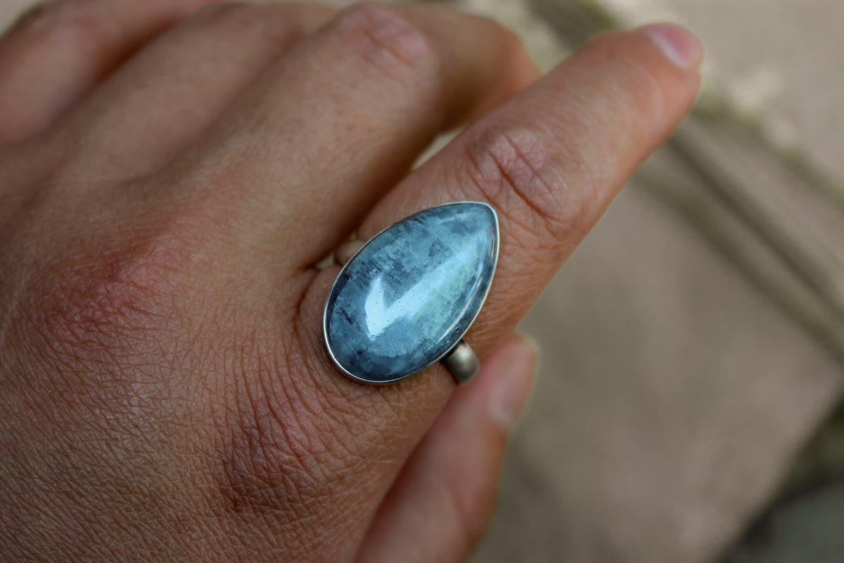 Size 9 Aquamarine Ring