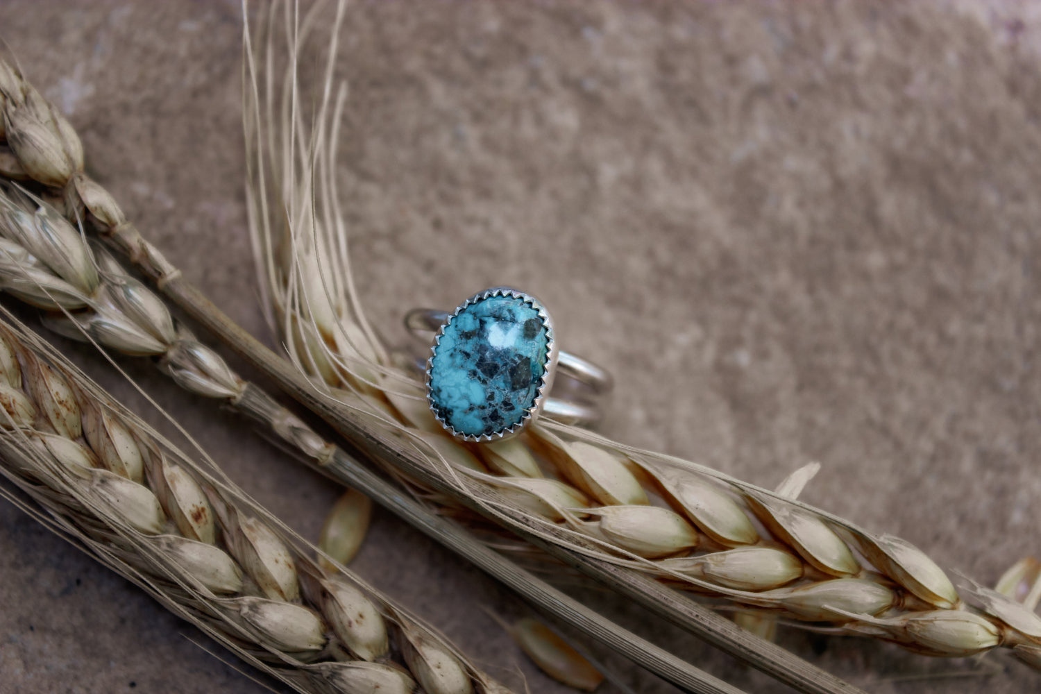 Size 7.25 Turquoise Ring