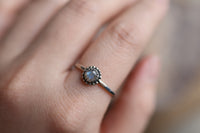 Size 8.75 Labradorite Stacking Ring
