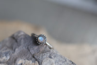 Size 8.75 Labradorite Stacking Ring