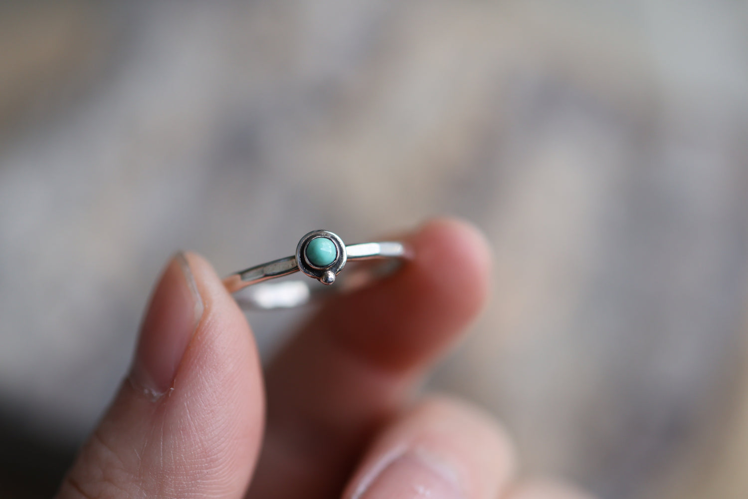 Size 9 Turquoise Stacking Ring