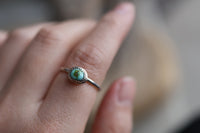 Size 7.75 Sonoran Gold Turquoise Stacking Ring