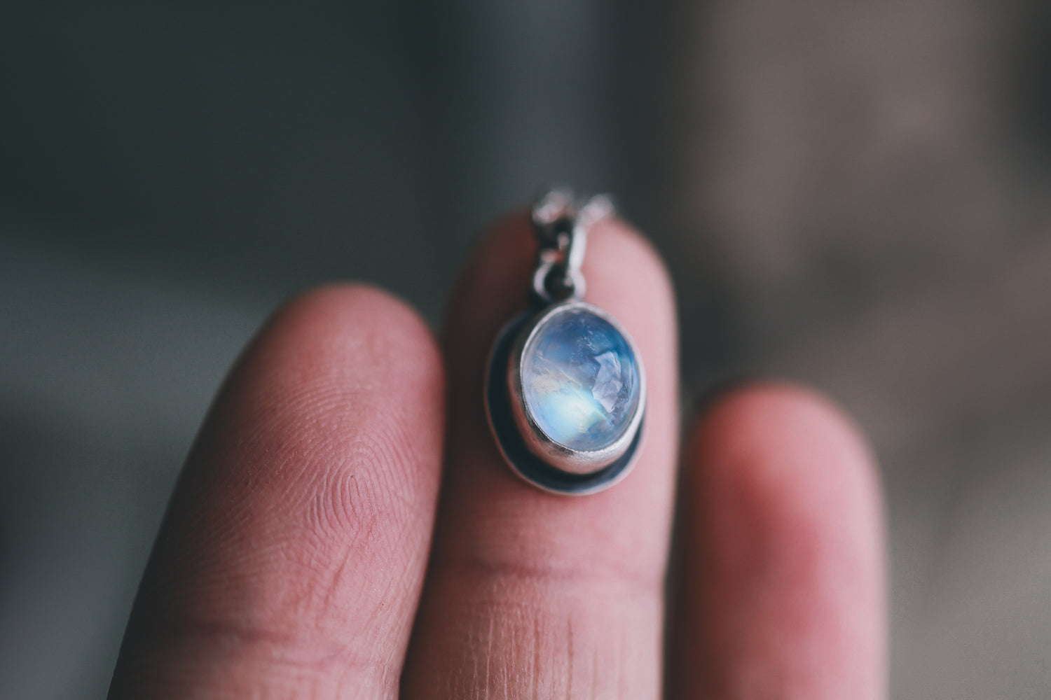 Luna Rainbow Moonstone Charm