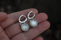 Moonbeam Huggie Hoops