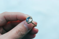 Size 8 Frost Flowers Ring- 14k Gold