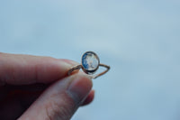 Size 8 Frost Flowers Ring- 14k Gold