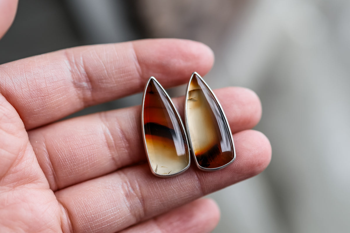 Pre-Order Montana Agate Artemis Earrings