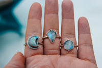 Moonstone Stacking Rings