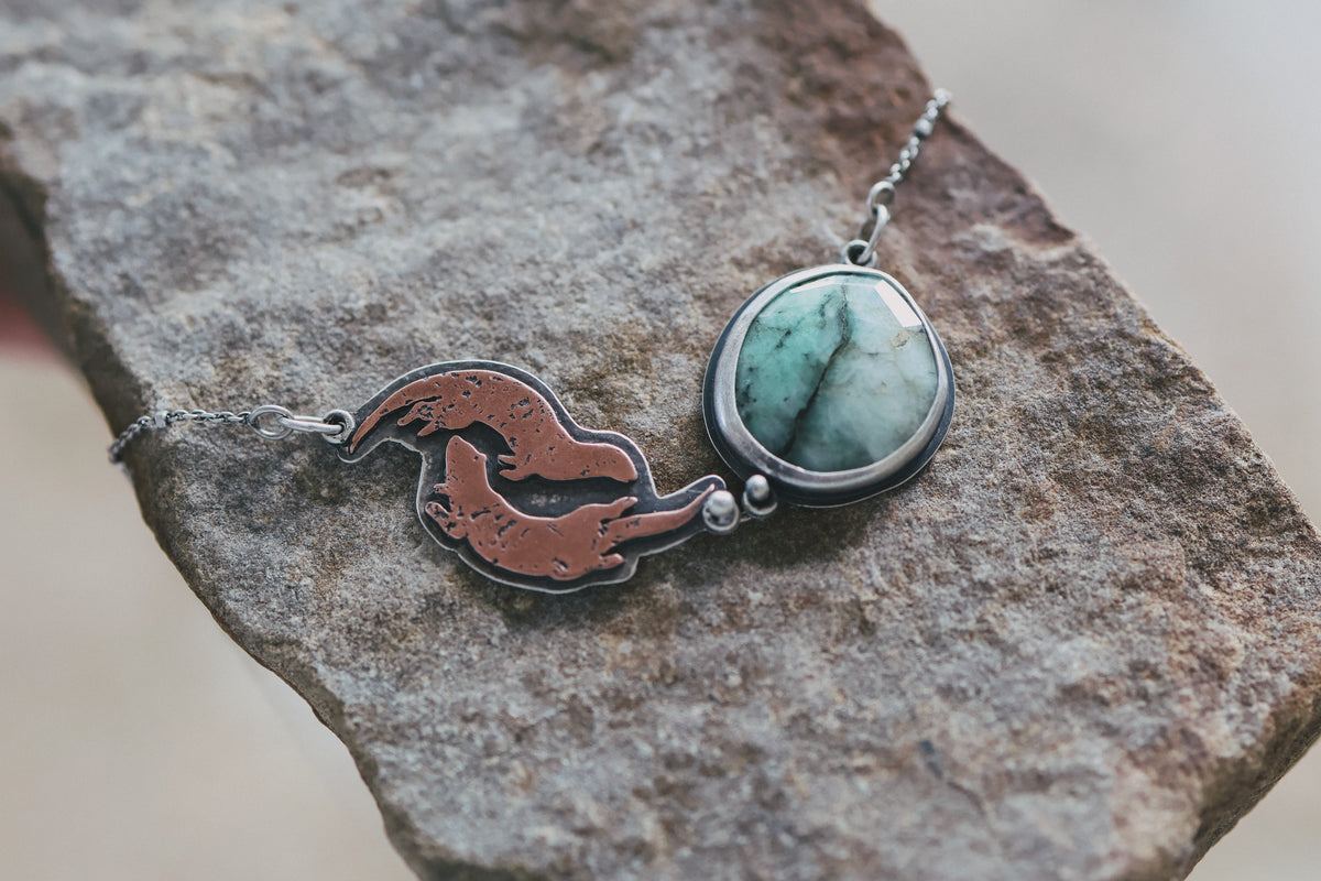 Reserved for Tera! Custom Otter Necklace