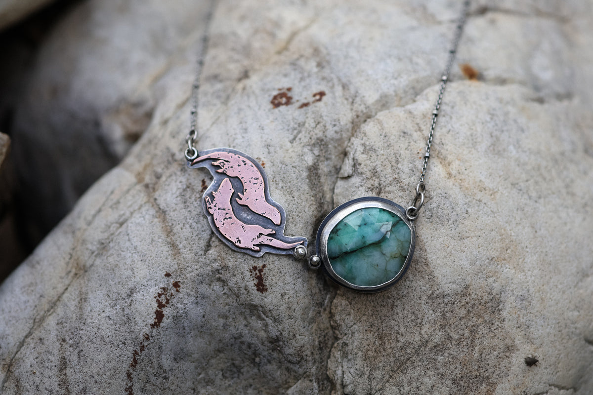 Reserved for Tera! Custom Otter Necklace