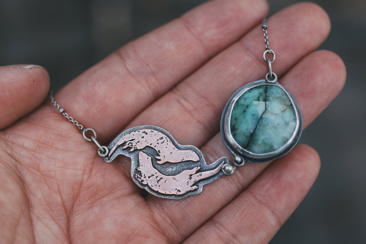 Reserved for Tera! Custom Otter Necklace