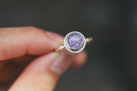 Size 7.5 Purple Pools Ring