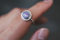 Size 7.5 Purple Pools Ring