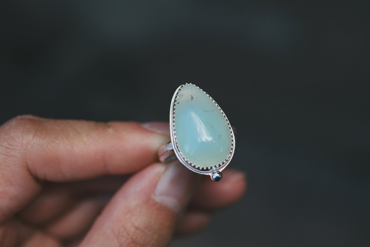 Size 8.25 Aqua Ring
