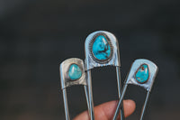 Jumbo Turquoise Safety Pins