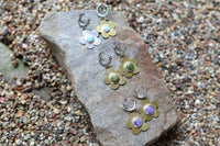 Flower Power Huggie Hoops