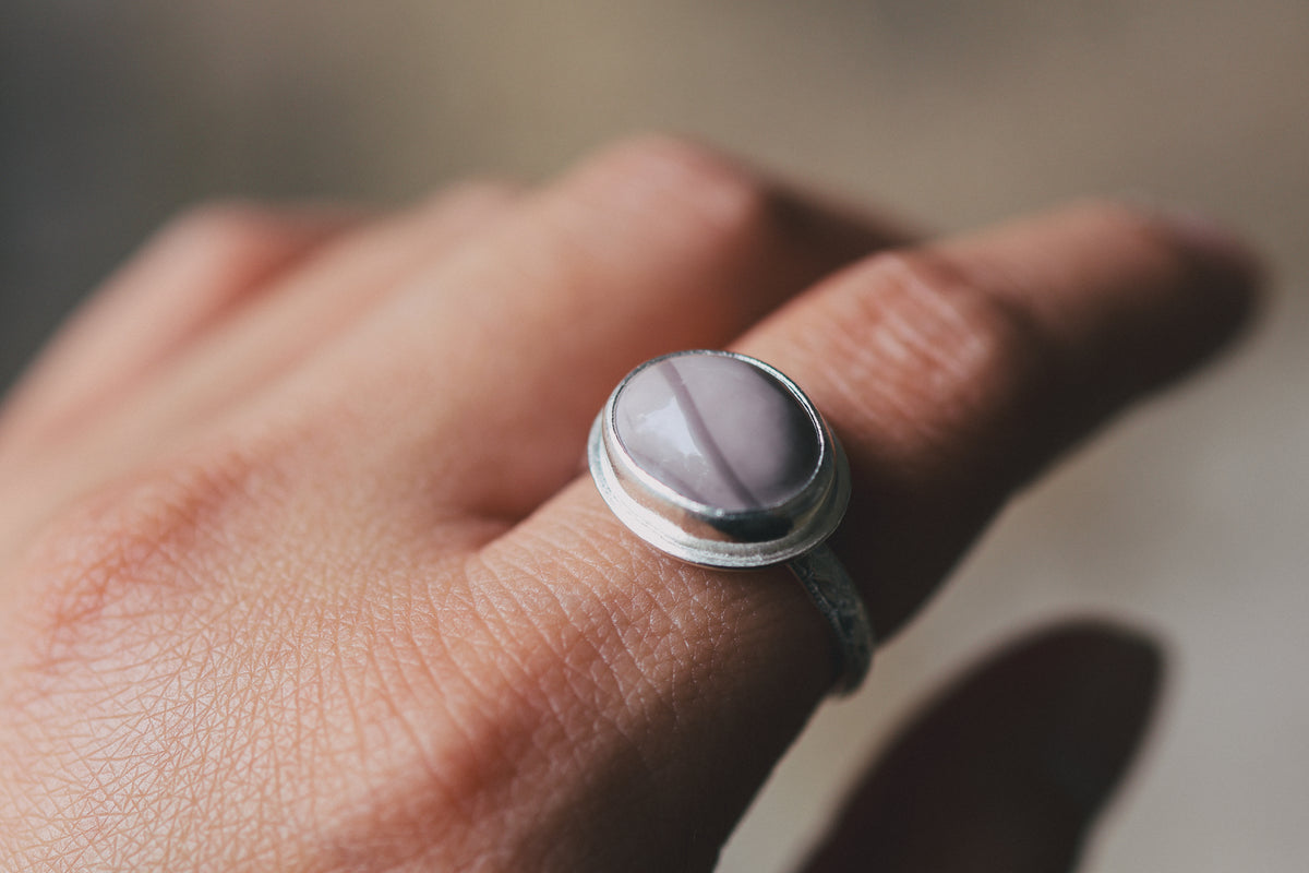 Size 9.25 Pastel Ripple Ring
