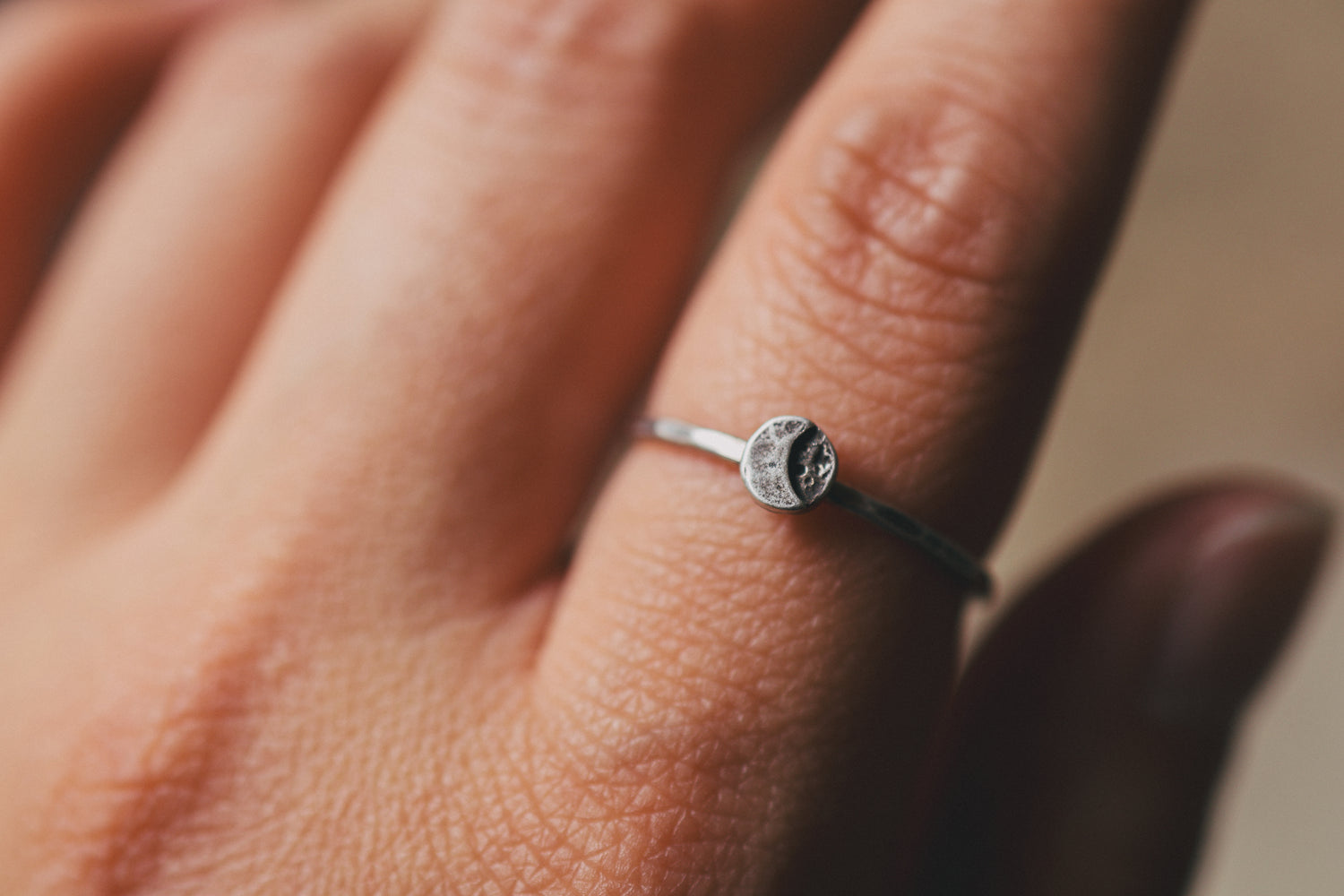 Size 8.75 Under this Moon Ring