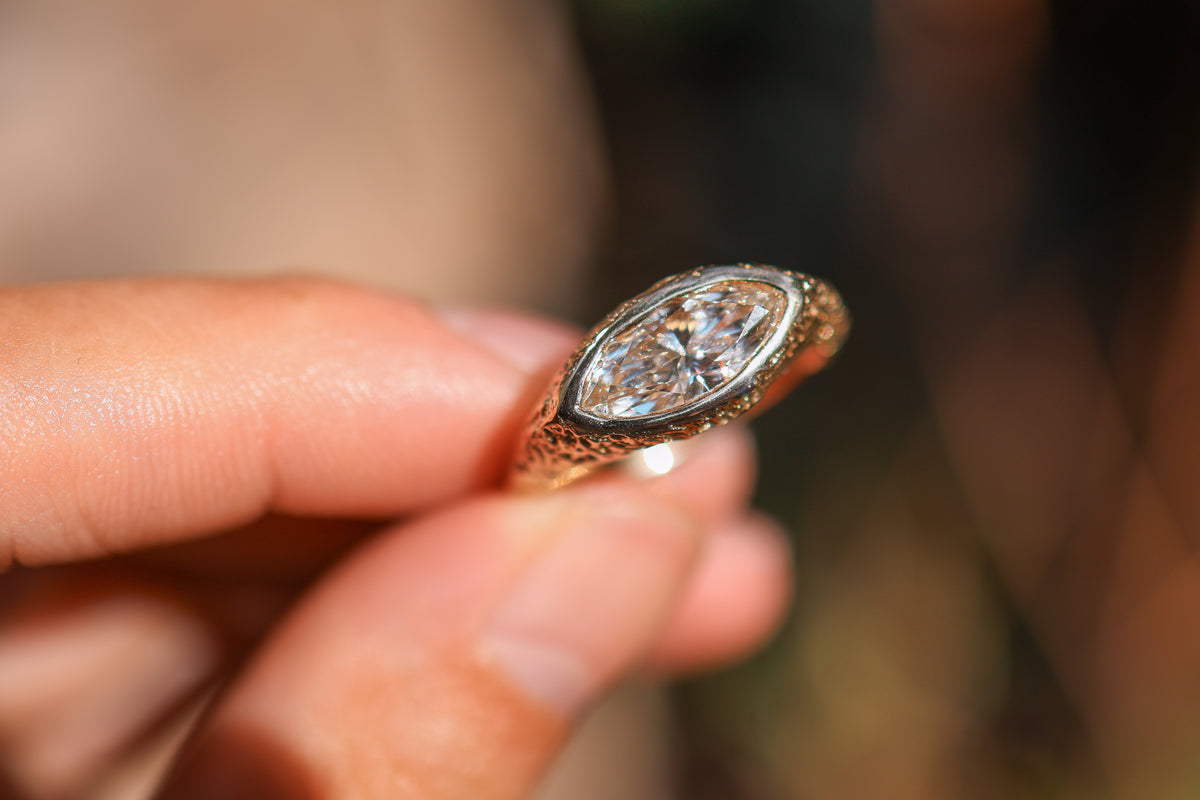 Destash! Size 6.75 18k Gold 1.5ct Diamond Ring