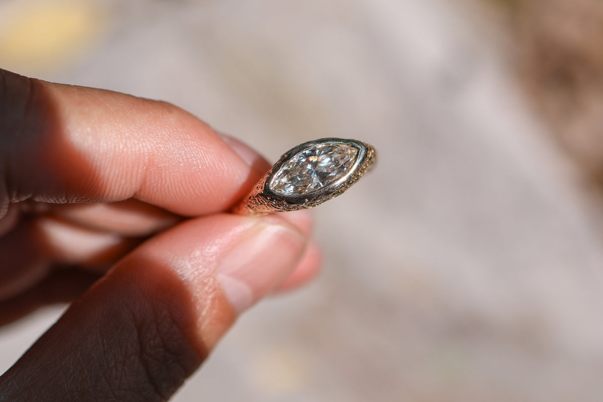 Destash! Size 6.75 18k Gold 1.5ct Diamond Ring