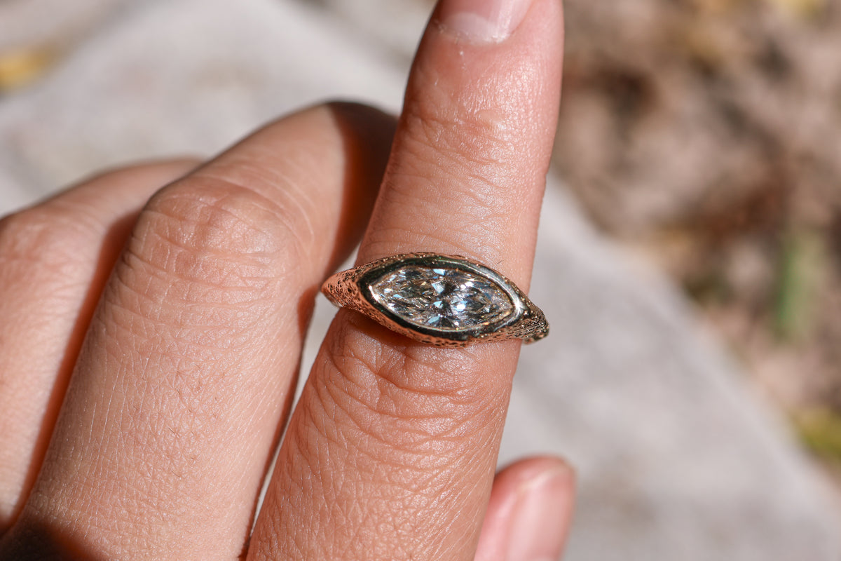 Destash! Size 6.75 18k Gold 1.5ct Diamond Ring