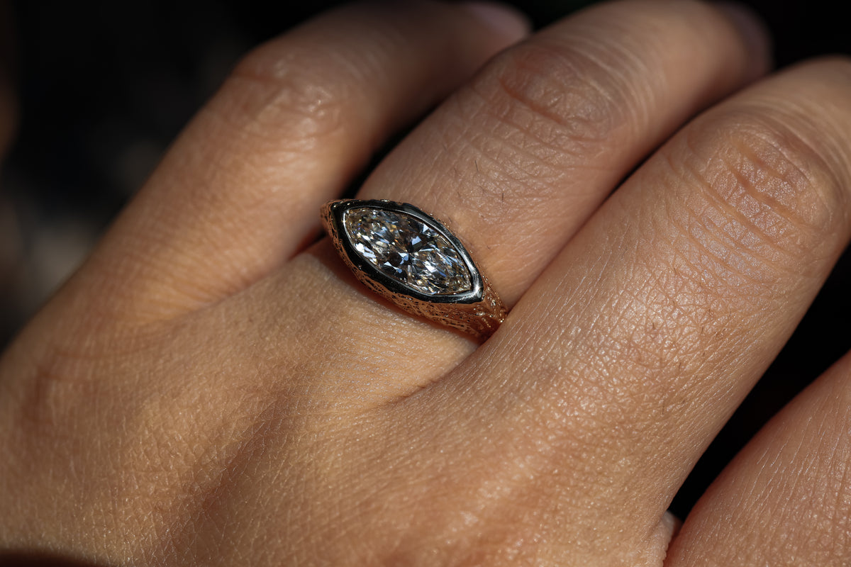 Destash! Size 6.75 18k Gold 1.5ct Diamond Ring