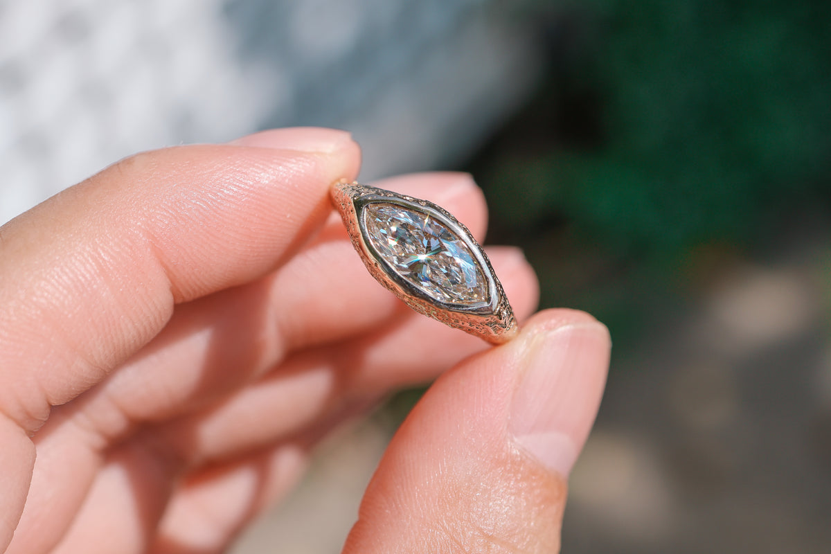 Destash! Size 6.75 18k Gold 1.5ct Diamond Ring