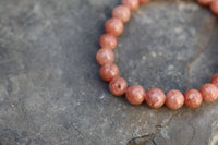 Fire Quartz Bead Bracelet