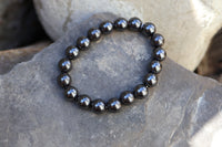 Round Hematite Bead Bracelet
