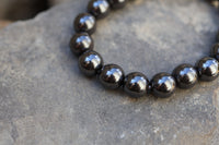 Round Hematite Bead Bracelet