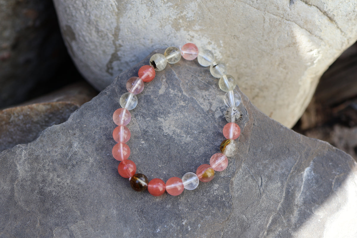 Quartz Bead Bracelet