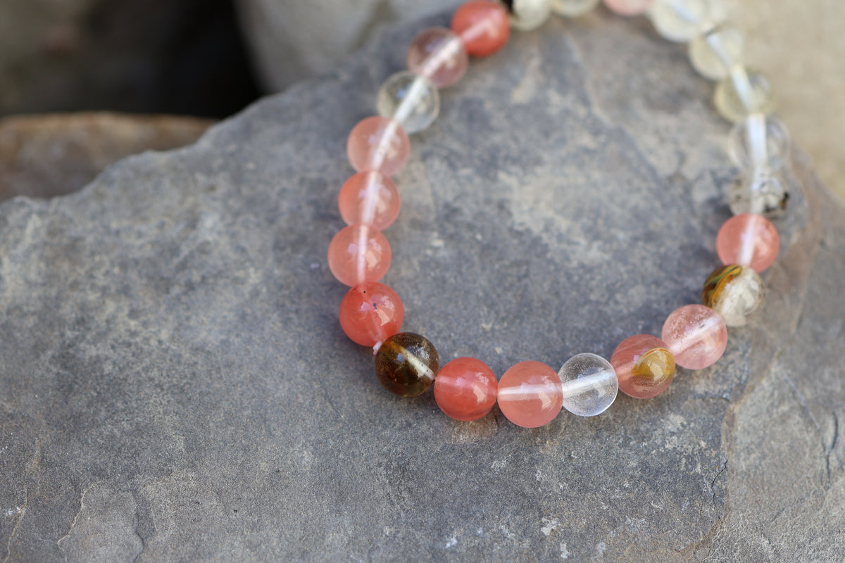 Quartz Bead Bracelet