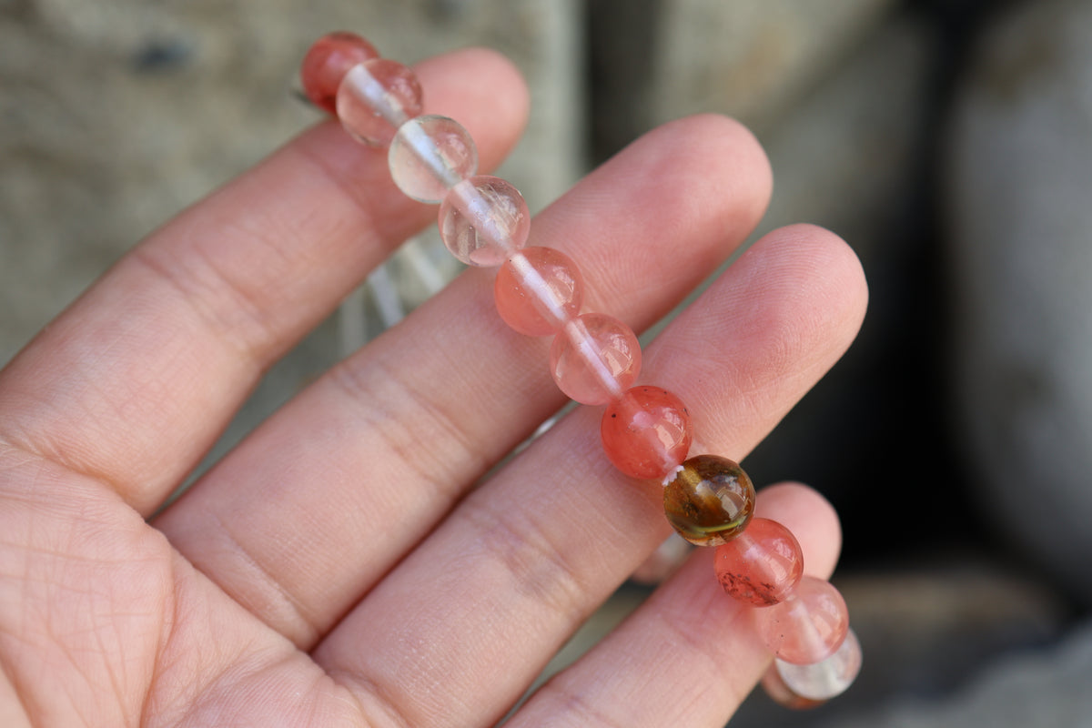 Quartz Bead Bracelet