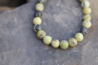 Yellow Serpentine Bead Bracelet