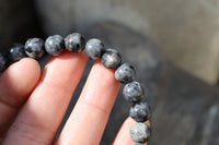 Larvikite Bead Bracelet