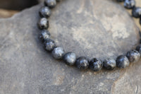 Larvikite Bead Bracelet