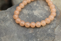 Orange Onyx Bead Bracelet