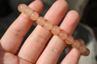 Orange Onyx Bead Bracelet
