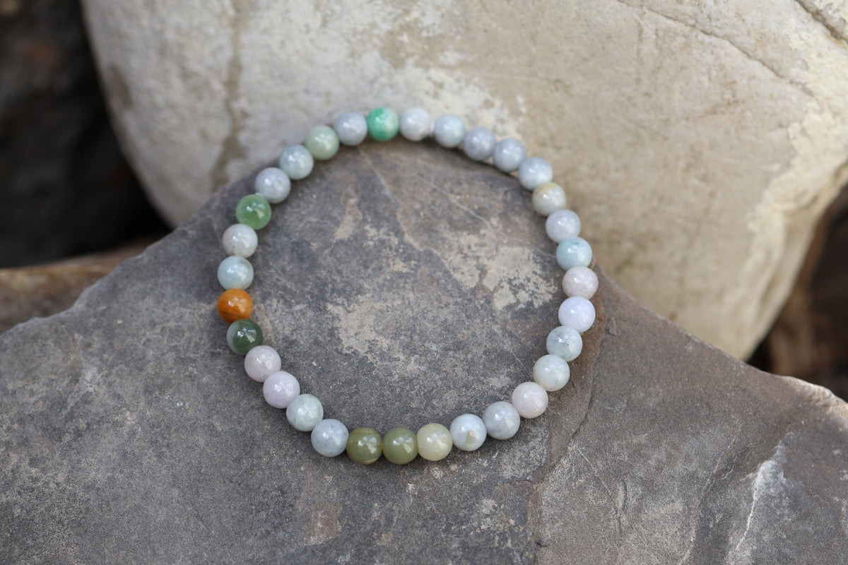 Burmese Jade Bead Bracelet