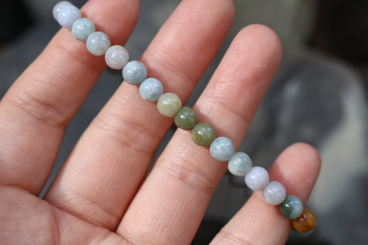 Burmese Jade Bead Bracelet