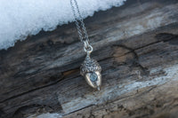 PRE-ORDER Sapphire Seeds Acorn Necklace