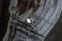 Size 8 Frost Flowers Ring- 14k Gold
