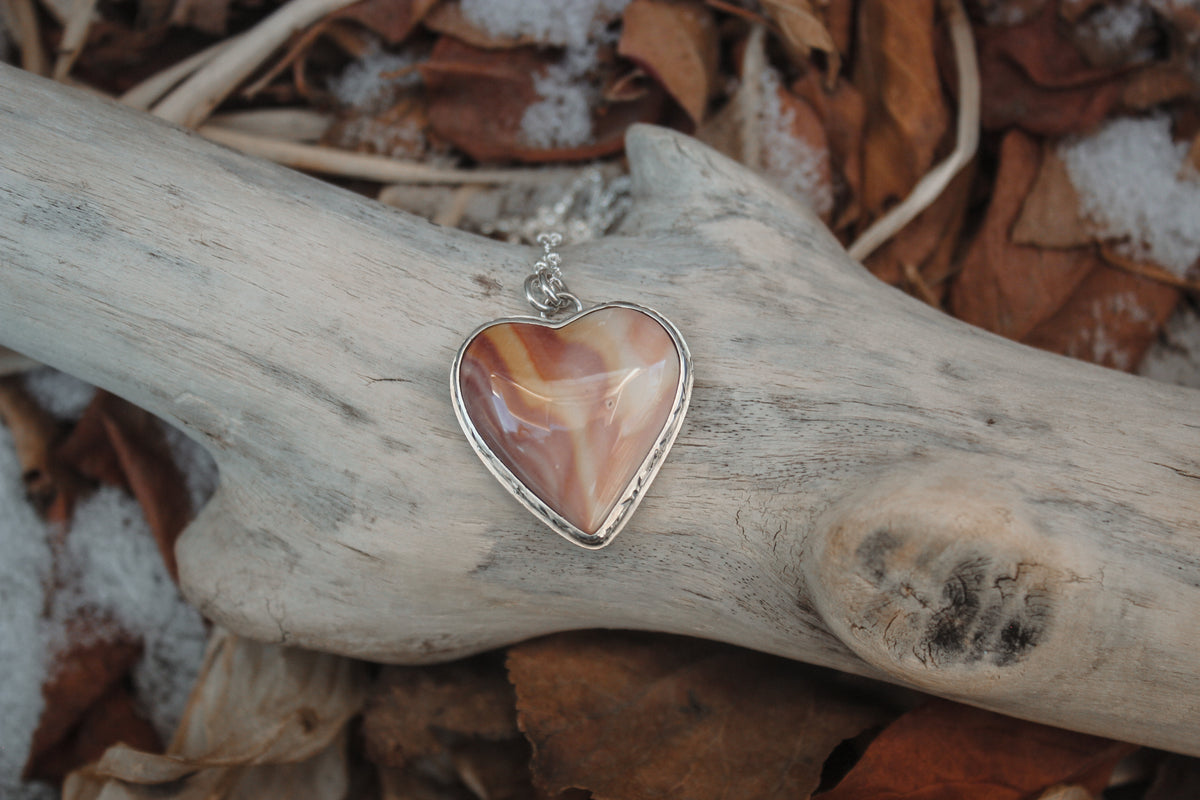Sunset Heart Necklace
